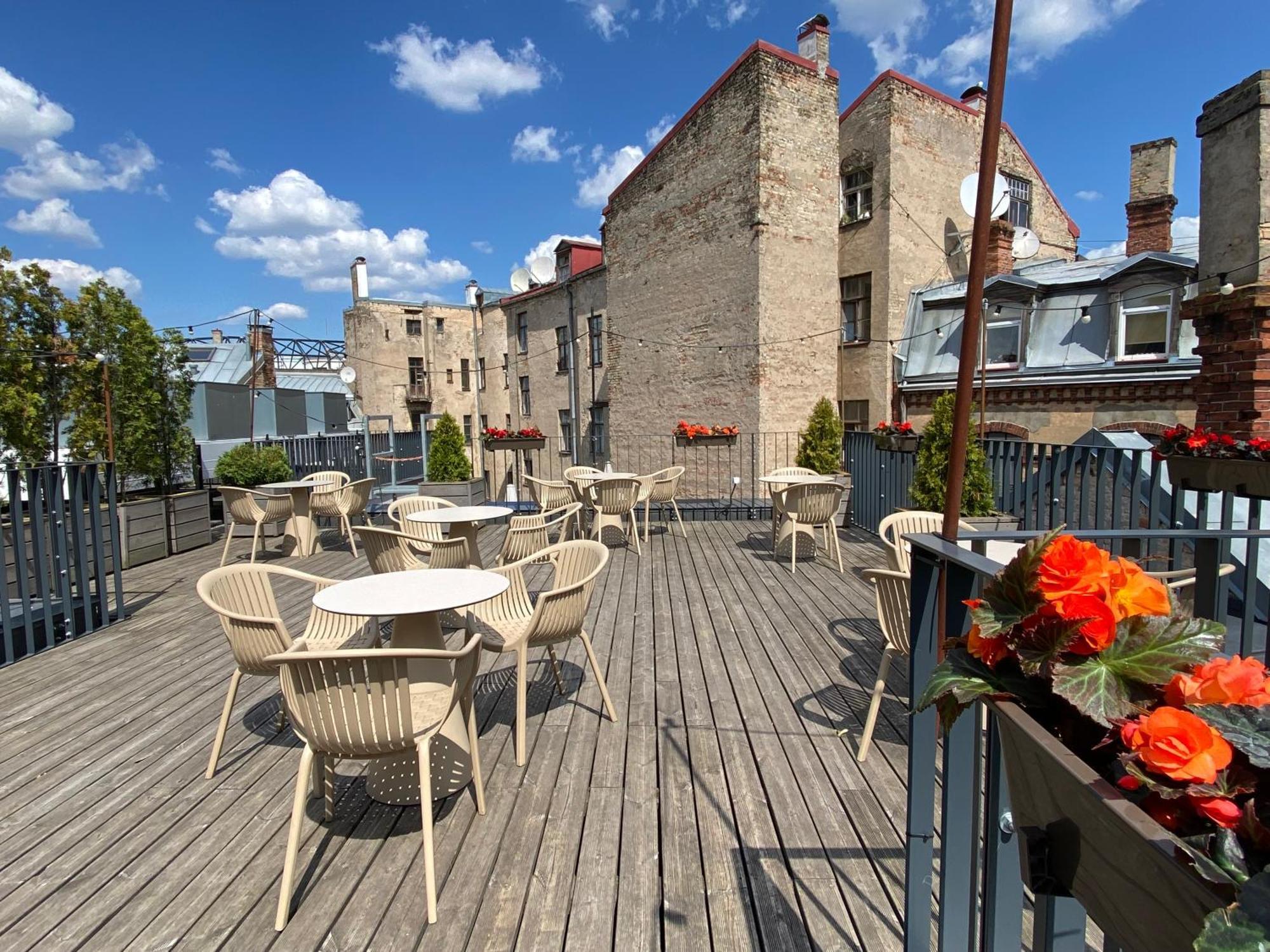 里加老城普尔曼酒店 外观 照片 Rooftop terrace