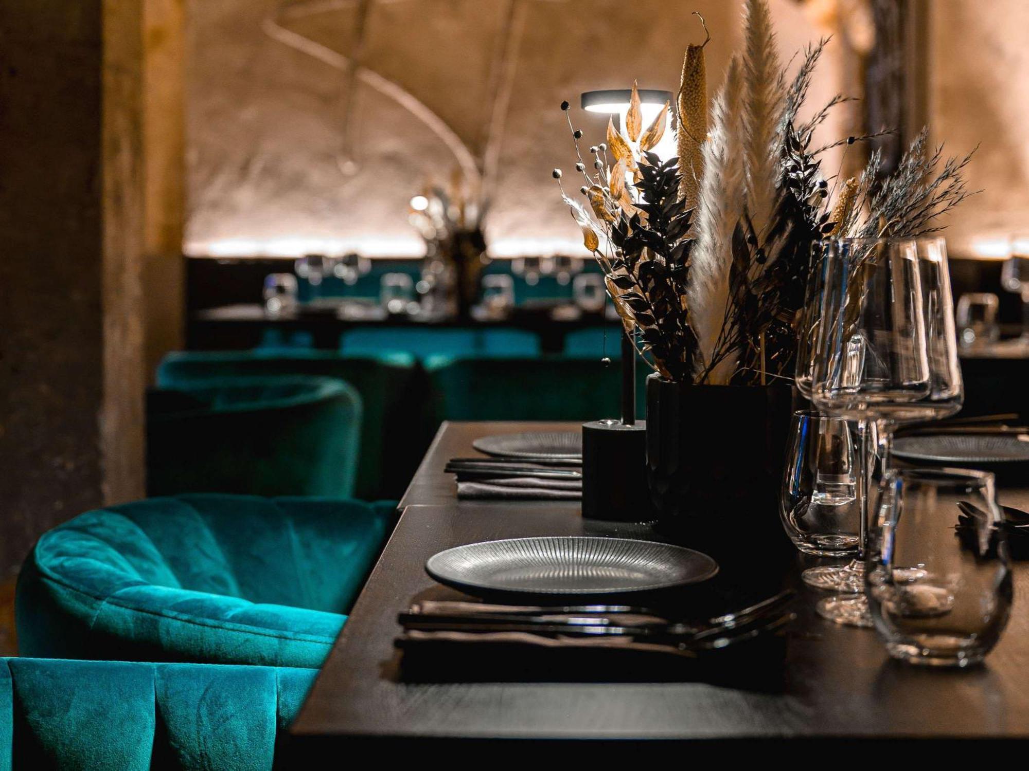 里加老城普尔曼酒店 外观 照片 Restaurant interior